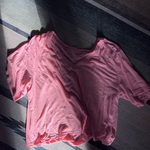 Pink crop tee